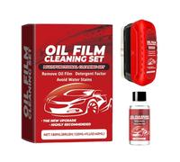 Cepillo de limpieza de película de aceite para coche, limpiador de cristales de película de aceite, 120 ml, limpiador de ventanas de coche, con cepillo para todo tipo de cristales