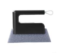 Cepillo de limpieza de plástico extraíble para ranuras de ventanas, lechada de azulejos y huecos estrechos, limpiador ergonómico de grietas de esquina con cabezal desmontable para una limpieza