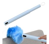 Cepillo de Limpieza de Polvo eléctrico, Plumero Giratorio, Limpiador de Mano, Cepillo de Limpieza 3 en 1 con Mango de extensión para techos, Muebles, aspas de Ventilador, Marcos de Ventanas o