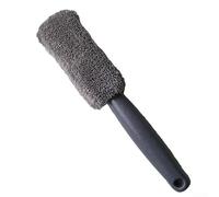 Cepillo de limpieza de ruedas, paquete de 2, cepillo de microfibra para lavado de coche, herramienta de fibra ABS suave con capa de esponja absorbente, limpieza profunda cada esquina para detalles de