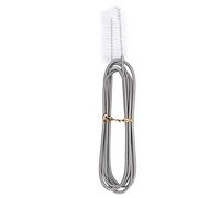 Cepillo de limpieza de tanque de peces amarillo de 66 g; Cepillo de acuario; Acuario de tubo de aire de cepillo de limpieza de acero inoxidable ABS de doble cabeza para pecera(white)