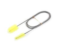 Cepillo de limpieza de tuberías, 3 colores Cepillo de limpieza de resorte del tanque de peces Acabado doble Acuario Tanque de peces Tubo de aire Limpiador de mangueras 155cm / 61(Amarillo)