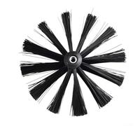 Cepillo de limpieza de ventilación de secadora, removedor de pelusas de chimenea, cabezal de cerdas de nailon, adecuado para conducto de secadora, tubo de chimenea, interfaz de rosca M8 (150 mm)