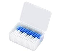 Cepillo de Limpieza Dental, Removedor de Placa de Cuidado Bucal con Cepillo Interdental Portátil para Adultos para el Hogar (Azul)