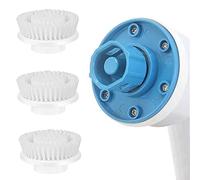 Cepillo de Limpieza Eléctrico - Juego de Cabezales de Cepillo de Repuesto para Cabezal de Cepillo de Fregado Giratorio, Limpiador para Limpieza de Azulejos de Inodoro de baño (Pincel Plano)