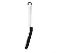 Cepillo de limpieza ergonómico 2 en 1 con raspador para hacer frente a la suciedad persistente en esquinas difíciles de alcanzar (blanco)