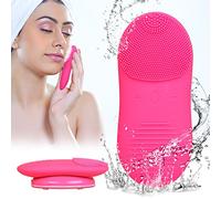 Cepillo de limpieza facial, 2 en 1 Beiwin cepillo eléctrico de silicona facial impermeable Sonic Exfoliating Deep Cleanser Cepillos