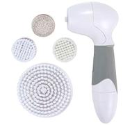 Cepillo de limpieza facial, Cepillo facial giratorio impermeable actualizado 2020, Cepillo facial con juego 4 en 1 para una exfoliación suave, fregado profundo y eliminación de espinillas-grey