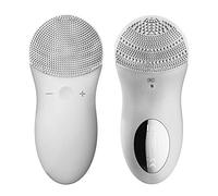 Cepillo de Limpieza Facial Cepillo Masajeador Facial de Silicona Sónica Impermeable Carga Usb con Ajuste de 10 Velocidades Ajuste de Tiempo de los 90s para Una Limpieza Profunda Exfoliante (Gris)