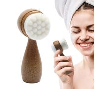 Cepillo de limpieza facial de doble cara, cepillo exfoliante manual, cepillo de limpieza facial, cerdas , limpieza facial y exfoliante para mujeres