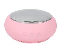 Cepillo de Limpieza Facial Depurador Facial, Cepillo de Limpieza Facial Eléctrico 2 en 1, Absorción de Máscara Térmica Limpiador Facial Impermeable, Cepillo Vibrador (PINK)