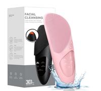 Cepillo de limpieza facial eléctrico - resistente al agua, cepillo de limpieza facial ultrasónico y masajeador facial con función de memoria, para limpieza profunda, antiedad y exfoliación suave,