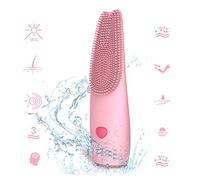 Cepillo de limpieza facial recargable de silicona, cepillo de limpieza, sónico, masaje facial, exfoliación facial