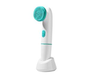 Cepillo de limpieza facial, vibración ultrasónica eléctrica, limpiador facial con dos cabezales reemplazables, recargable, limpieza profunda de poros, herramienta de cuidado de la piel para eliminar