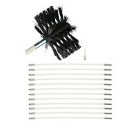 Cepillo De Limpieza For Chimenea, Kit De Limpiador For Respiraderos, Cepillo De Varillas Flexibles con Accesorio De Taladro, Kit De Deshollinador De Chimenea Cepillo De Chimenea Kit (Color : 12 Rods