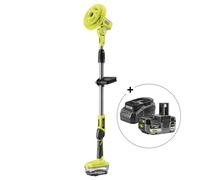RYOBI - Cepillo Rotativo 18V One+ con Pértiga Telescópica (1m - 1,4m) - Ø 15cm - Velocidad 210rpm - Limpieza para Muebles de Jardín, Paredes, Puertas de Garaje - sin Batería ni Cargador - R18TPS-0