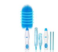 Cepillo de limpieza multifunción para colector de polvo, herramienta de limpieza para el hogar, oficina, colector de polvo eléctrico, multifunción, giratorio, inalámbrico con varilla