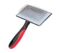 Cepillo de limpieza para eliminar el pelo de mascotas, cepillo de limpieza para perros, herramienta de aseo para gatos, mango antideslizante, peine de uñas de acero (grande)