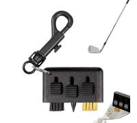 Cepillo de limpieza para palos de golf, cepillo multifunción de 3 piezas para la limpieza de ranuras, limpiador ergonómico de golf para familia, jóvenes, mujeres, hombres, hijas, hijos, amigos, marido