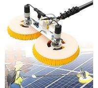 Cepillo de limpieza para paneles solares con suministro de agua, limpiador de doble modo (seco y húmedo) con extensión ajustable, para paneles solares, ventanas exteriores 5M(16.4ft)-Mainspower