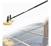 Cepillo De Limpieza Para Paneles Solares, Herramienta Para La Limpieza De Paneles Fotovoltaicos, Cepillo De Poste Con Alimentación De Agua Para Paneles Solares Con Varilla De Extensión, Limpiador De