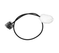 Cepillo de limpieza para saxofón de doble cabeza, cepillo de limpieza para trompetas, cuello curvado, herramienta de mantenimiento