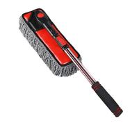 Cepillo de limpieza para vehículos: fregona extensible de 80-105 cm, limpiador automático de nieve, fregadora giratoria con cerdas de aleación de aluminio | Parabrisas de automóviles, camiones, vehícu