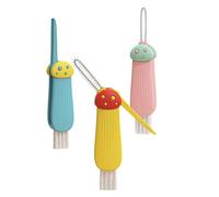 Cepillo de limpieza portátil para tapas de tazas para espacios estrechos, limpiador de botellas, mango ergonómico de seta, para lavar cristalería, juego de cepillos de tazas