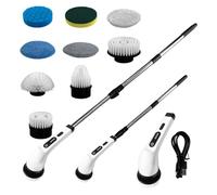 Cepillo de limpieza rotativo eléctrico, cepillo de fregado eléctrico de cocina,Cepillo de limpieza inalámbrico - Cepillo de limpieza impermeable IPX5 para encimeras, baños, duchas, horneados