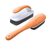 Cepillo De Lino Antimanchas - Herramienta De Recurso De Zapatos, Cepillo De Limpieza Doble Paquete Accesorio De Baño Portátil | Limpiador De Tejidos Para El Hogar Mango Ergonómico De Larga Duración