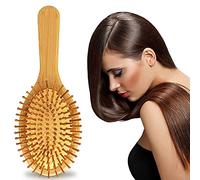 Cepillo de madera antirotura para el pelo, bamboo wet brush desenredante natural, Cepillo de Masaje better antiestático para hombres y mujeres