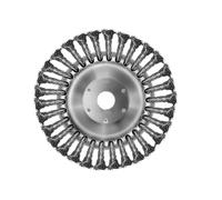 Cepillo de Malezas, 2 Piezas, Desbrozadora Cepillo Redondo, Cepillo de Desbrozadora, para Amoladora Angular,Cepillo redondo tejido,Cepillo Disco, Con cerdas cepillo alambre trenzado, Ø125x22 mm