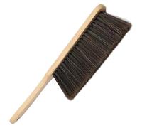 Cepillo de mano, escoba de mano con mango ergonómico de madera, cepillo multiusos de crin suave de 14 pulgadas para tapicería para sábanas, sofás y pantallas de lámparas