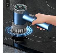 Cepillo de Mano Recargable Eficiente Inalámbrico Depurador Giratorio Eléctrico para Baño de Cocina (BLUE)