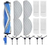 Cepillo de mantenimiento y kit de filtro para Ecovacs para aspiradora Deebot serie N20 con paños de fregona, cepillos laterales y cepillo de limpieza