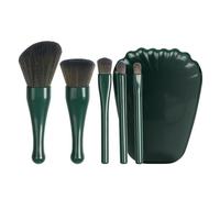 Cepillo De Maquillaje, Kit De Cepillo De Maquillaje De Viaje, Pinceles De Maquillaje Retráctiles, 11.5x9x6.5cm, Diseño Protector, Cerdas De, Para Mujeres Viajes O Retoques Diarios