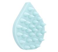 Cepillo de masaje con champú, depurador del cuero cabelludo con cerdas de silicona suaves, exfoliante del cuero cabelludo para eliminar la caspa, masajeador del cuero cabelludo (Green)