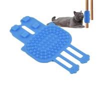 Cepillo de masaje de pared para gatos, correa ajustable de silicona , juguete interactivo para perros y cachorros