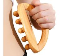 Cepillo de masaje manual de madera: rodillo de fascia para espalda cuello, masajeador corporal para acupresión masaje Gua Sha para cara, piernas, estómago regeneración muscular.