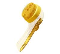 Cepillo de masaje para el baño del perro - Cepillo suave para champú para mascotas con mango largo - Accesorios para el baño de mascotas para acondicionador de pelo corto largo