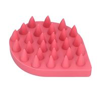 Cepillo de masaje para el cabello Cepillo de champú para masaje de cuero cabelludo de silicona Peine de ducha de baño para lavar el cabello y la caspa(rojo)