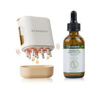Cepillo de masaje para el cuero cabelludo, aplicador eléctrico y de aceite para el cabello, 2 en 1, cepillo de masaje para el cabello, botella aplicadora de aceite para el cabello, tratamiento del