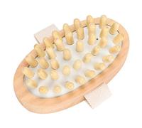 Cepillo de Masaje para El Cuerpo, Cepillo de Masaje para El Cabello con Depurador Corporal de Madera Natural de Mano, Masajeador de Baño Anti-celulitis para Estiramiento Muscular