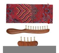 Cepillo de masaje para piel peluda | 2 piezas Peine de latón con dientes anchos, cepillo de masaje para cabello y piel peluda, para cabello largo y corto rizado alisado relajación