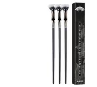 Cepillo de máscara de pestañas, herramienta de maquillaje de pestañas que no se aglutinan, cepillo de maquillaje en forma de abanico, para mujeres, niñas, novias, madres principiantes