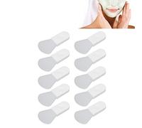 Cepillo de máscara de silicona, 10 piezas Mini mango aplicador de barro herramienta de belleza facial portátil DIY modelado mezcla cuchara esparcidor para loción corporal, arcilla (Estilo de pulgar