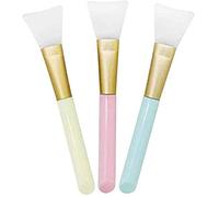Cepillo de mascarilla facial de silicona 3 piezas de espátula cosmética de silicona sin pelo, herramienta de maquillaje DIY para aplicar mascarilla facial