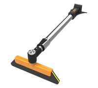 Cepillo de nieve para coche, escoba de nieve extensible con escobilla de goma, rascador de hielo giratorio de 360°, herramienta de ventana de parabrisas, accesorio de extracción de invierno para