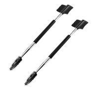 Cepillo de ojos de perro | Peine de ojos de mascotas de doble cabeza para eliminar manchas de lágrimas y mocos | 2 cepillos de limpieza de ojos portátiles para perros pequeños, cachorros,