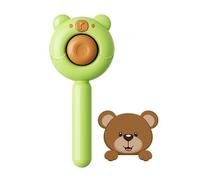 Cepillo de oso para gatos de pelo corto o largo, bonito cepillo para perros con botón de liberación para masajear y eliminar el pelo suelto, cepillo de pelo de perro, cepillo de aseo para perros